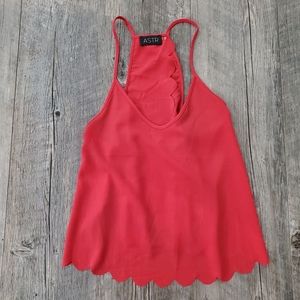 Gorgeous Coral Astr Sleeveless Tank Top... Sz M.